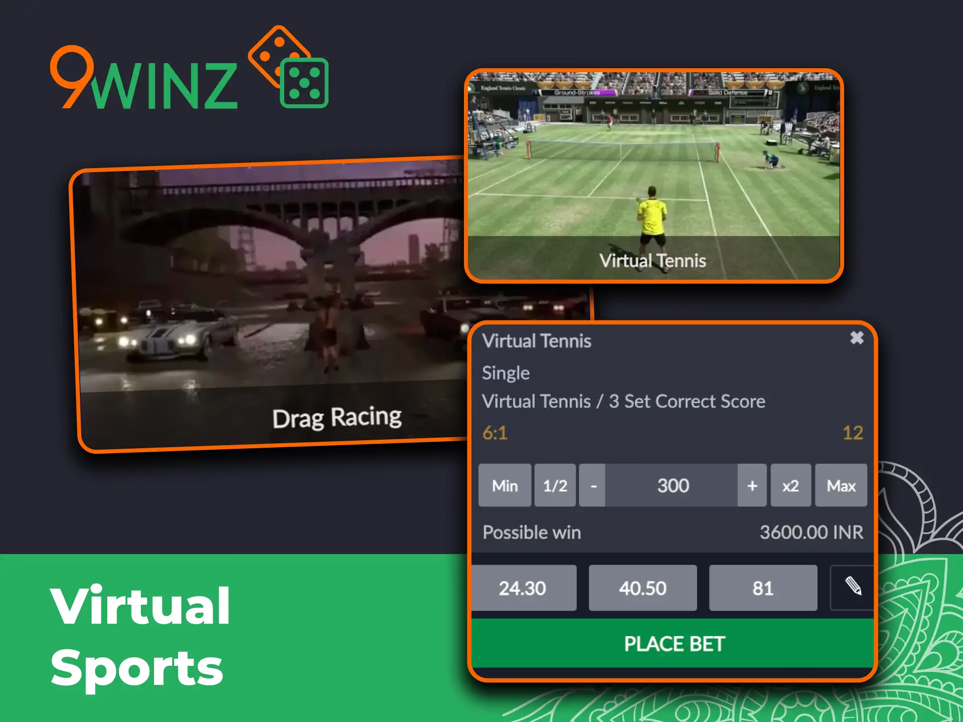 9Winz virtual sports betting with instant results